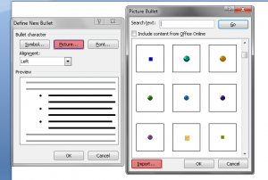 Custom Bullet in Word
