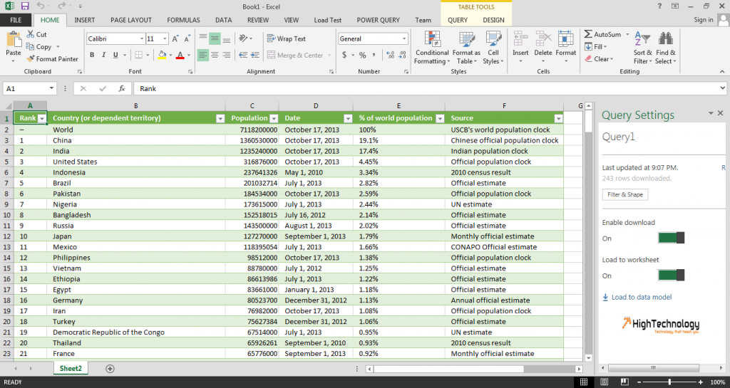 Microsoft Power Query for Excel 1