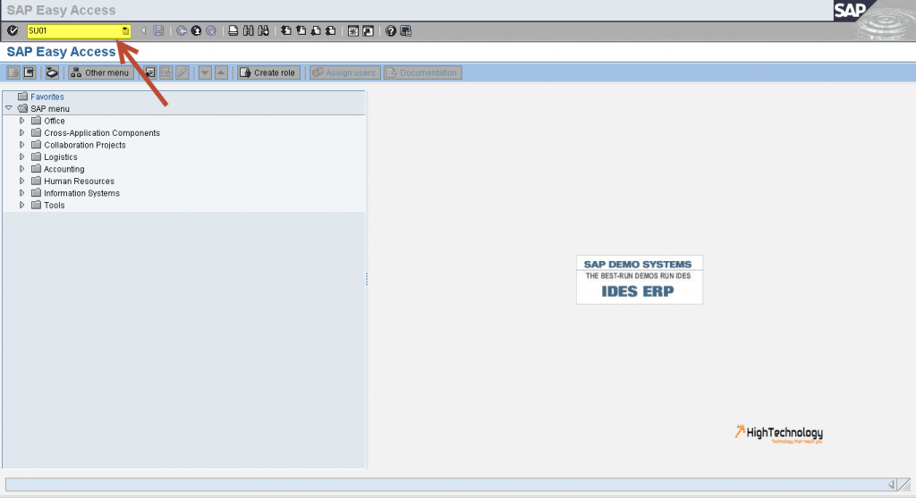 How to create user in SAP