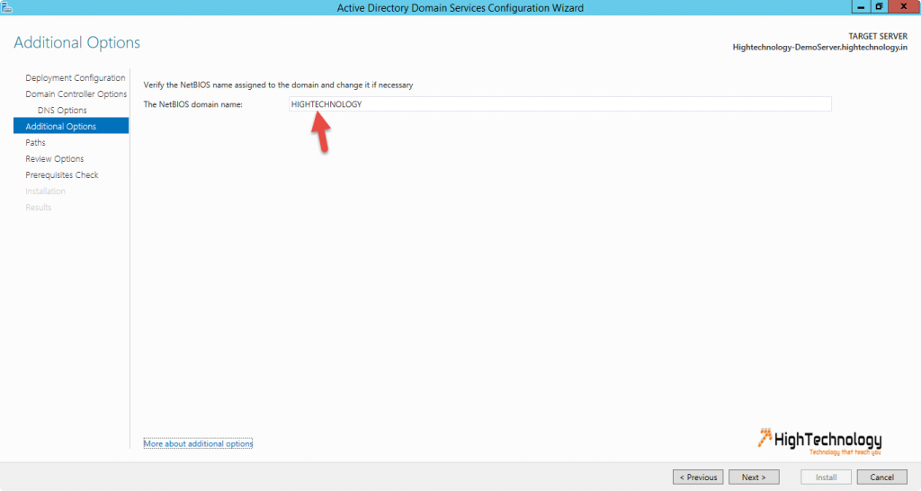 install active directory windows server 2012