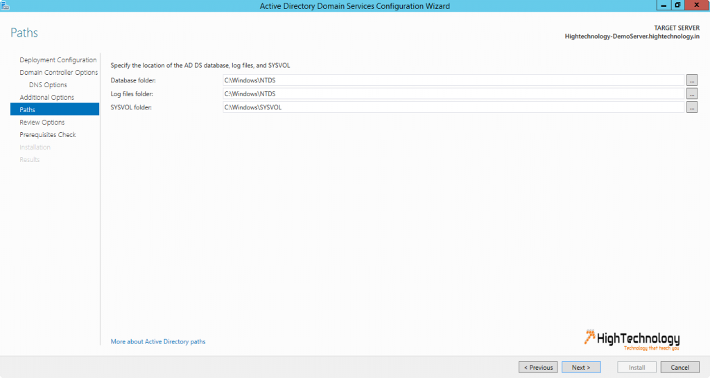 installing active directory on windows server 2012