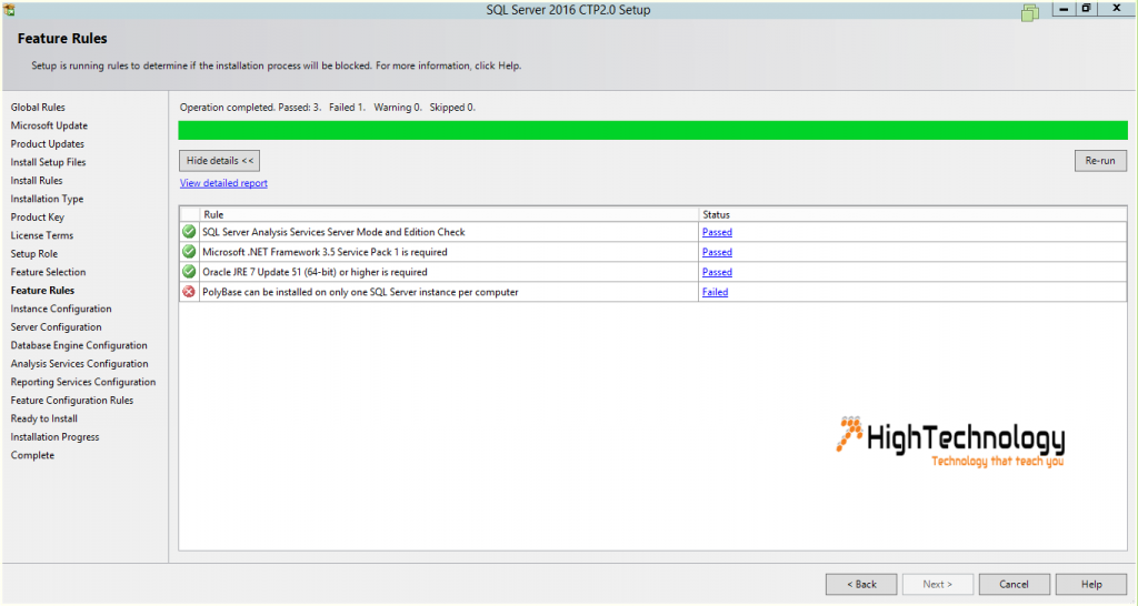 Installing SQL Server 2016