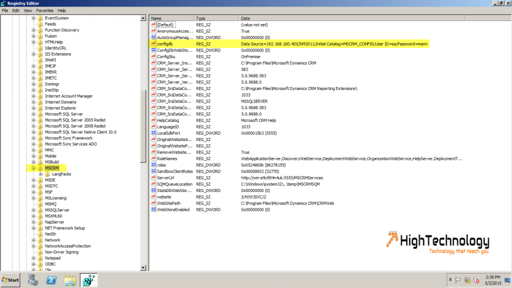 Migrate CRM Database to New SQL Server