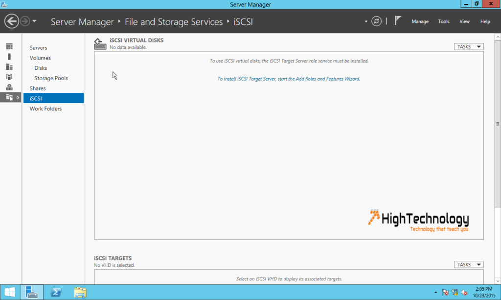 install iSCSI target server