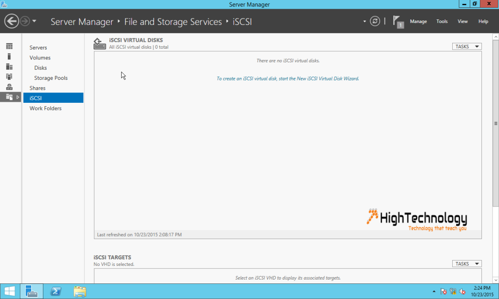 New iSCSI Virtual Disk