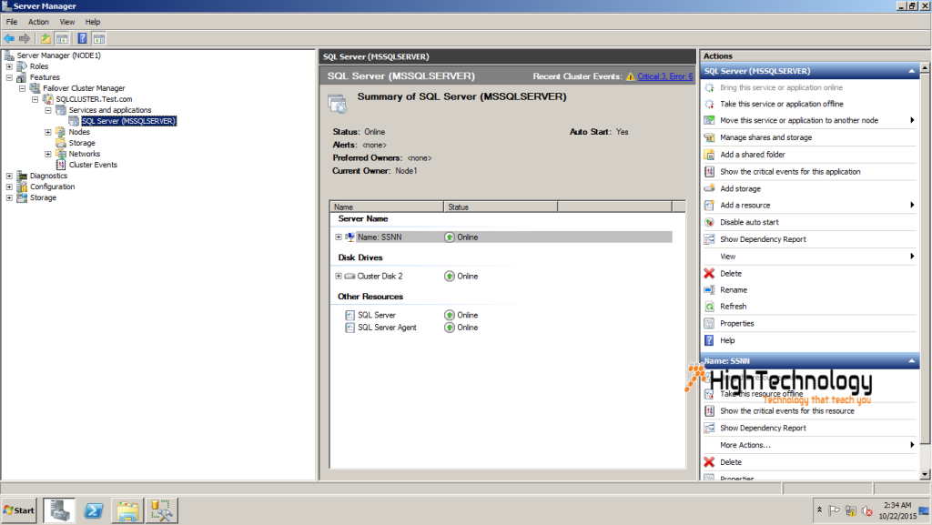 Manual Failover Cluster, how to Manual Failover Cluster in SQL Server, SQL Server Manual Failover Cluster, Manual Failover Cluster in Windows Server 2008 r2