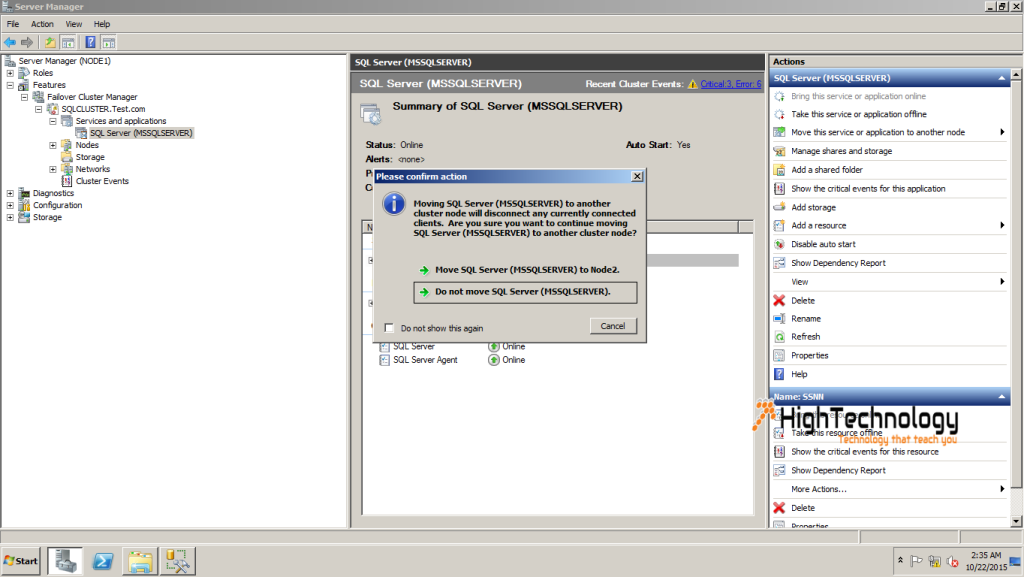 Manual Failover Cluster