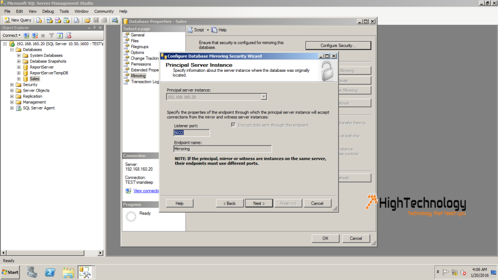 SQL Server Database Mirroring