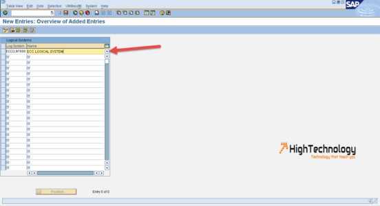  create logical system in sap system