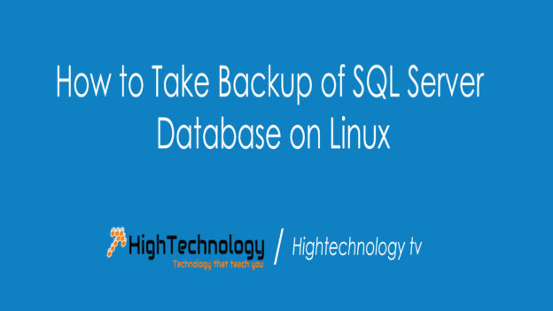 how to backup SQL server database on linux