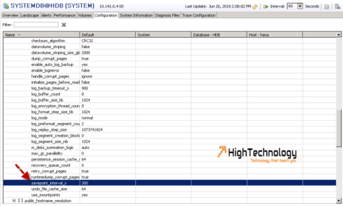 savepoint in sap hana