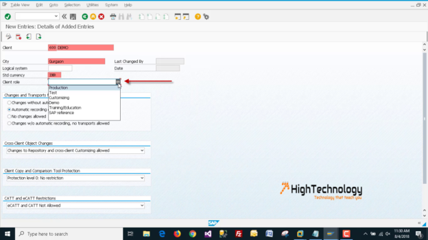 Step-by-step procedure to create a client in an SAP system