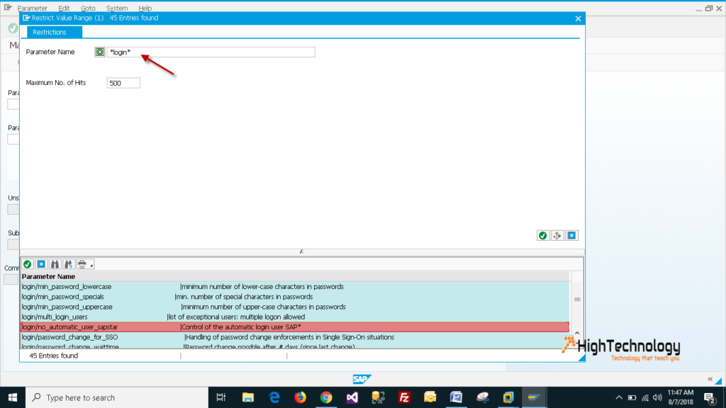 changing a profile parameter ‘login/no_automatic_user_sapstar’ to ‘0’ in ECC 6.0