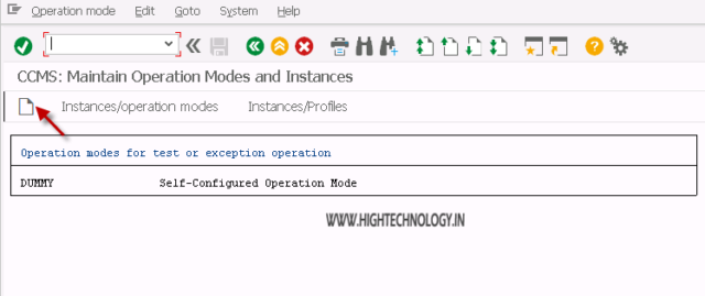Operation Mode in SAP
