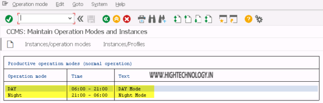 Operation Mode in SAP