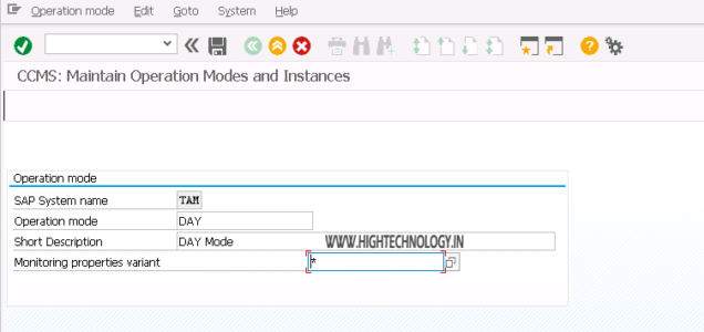 Operation Mode in SAP