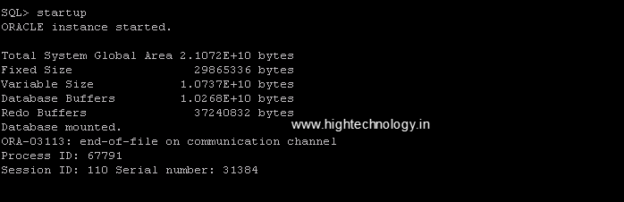 ORA-03113 end-of-file on communication channel